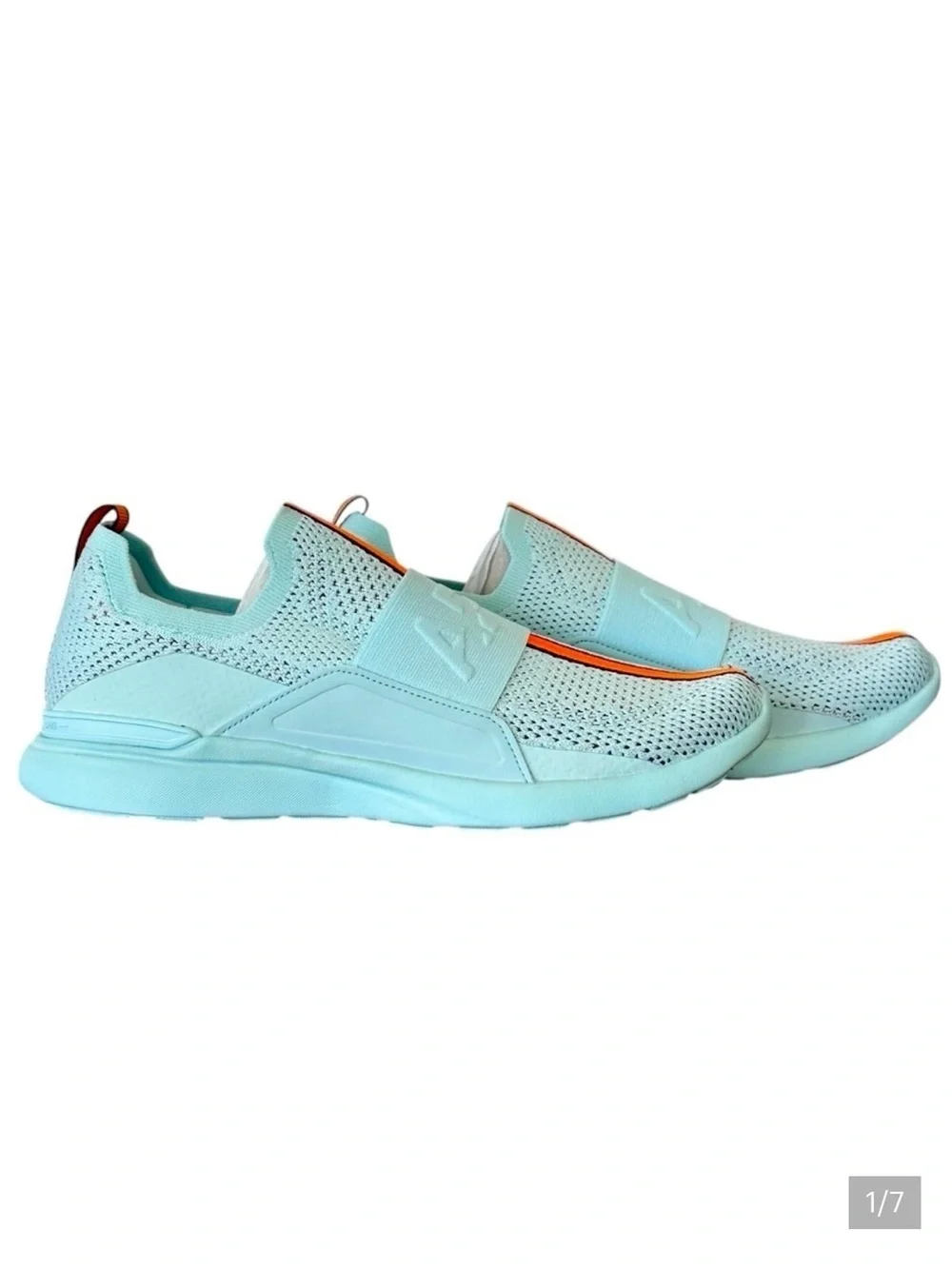 NEW Women’s Athletic Propulsion Labs Techloom Bliss In Gulf Blue & Orange Size 8
